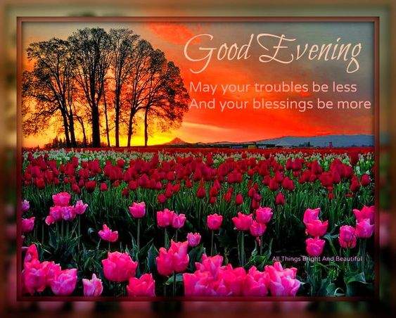 Solve Good Evening Blessings jigsaw puzzle online with 63 pieces