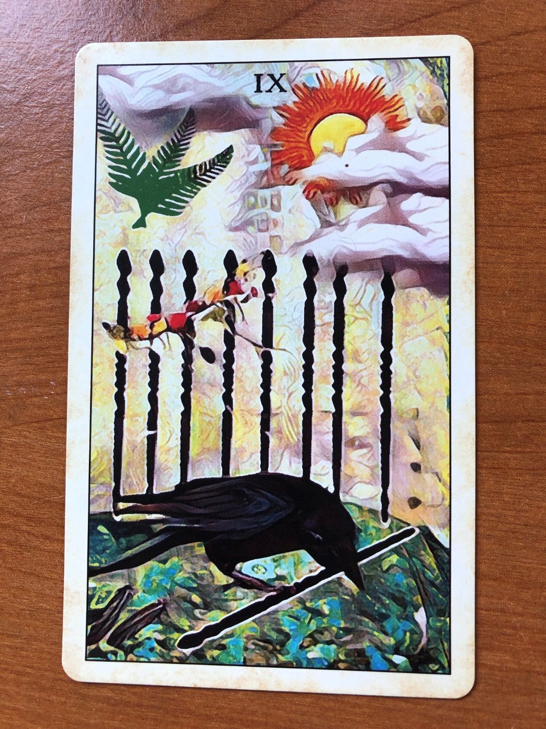 Solve Tarot 14 April jigsaw puzzle online with 48 pieces