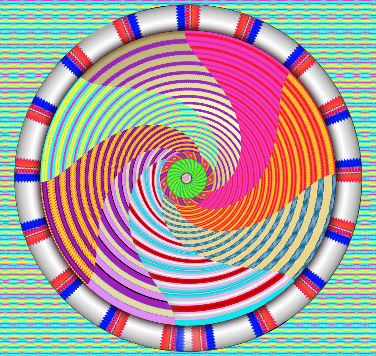 Solve STRIPELLA WHIRLPOOL jigsaw puzzle online with 100 pieces