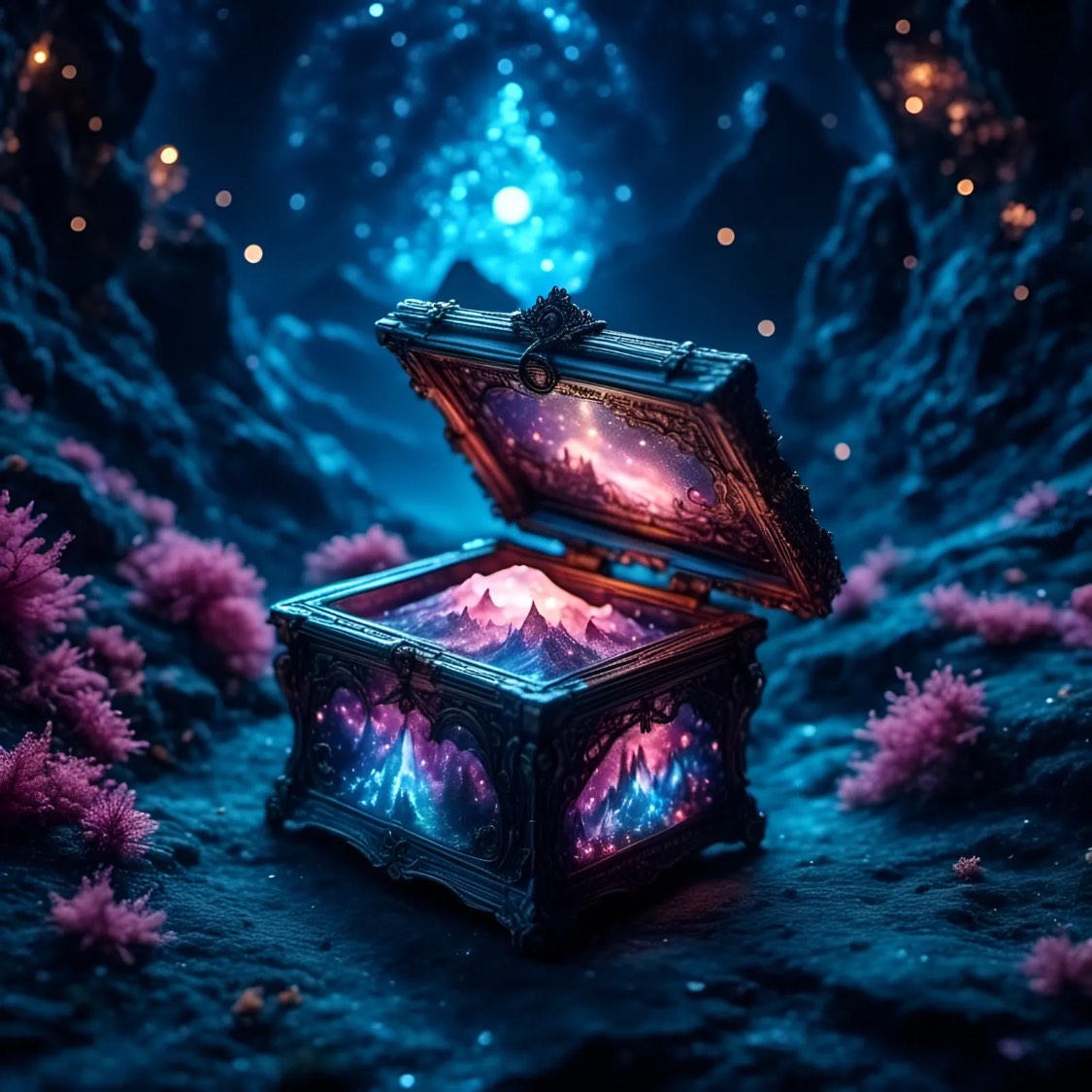 Solve Pandora's Box Making Crystals jigsaw puzzle online with 25 pieces