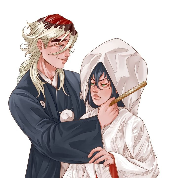 Solve Demon Slayer INOSUKE X DOUMA ??? jigsaw puzzle online with 9 pieces