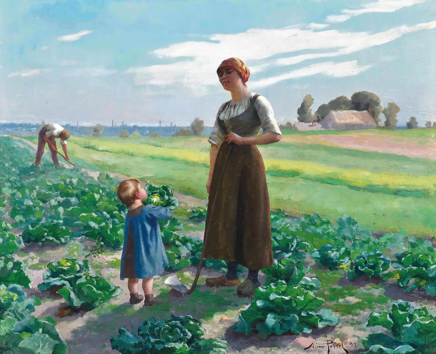 Solve The Lettuce Patch jigsaw puzzle online with 80 pieces