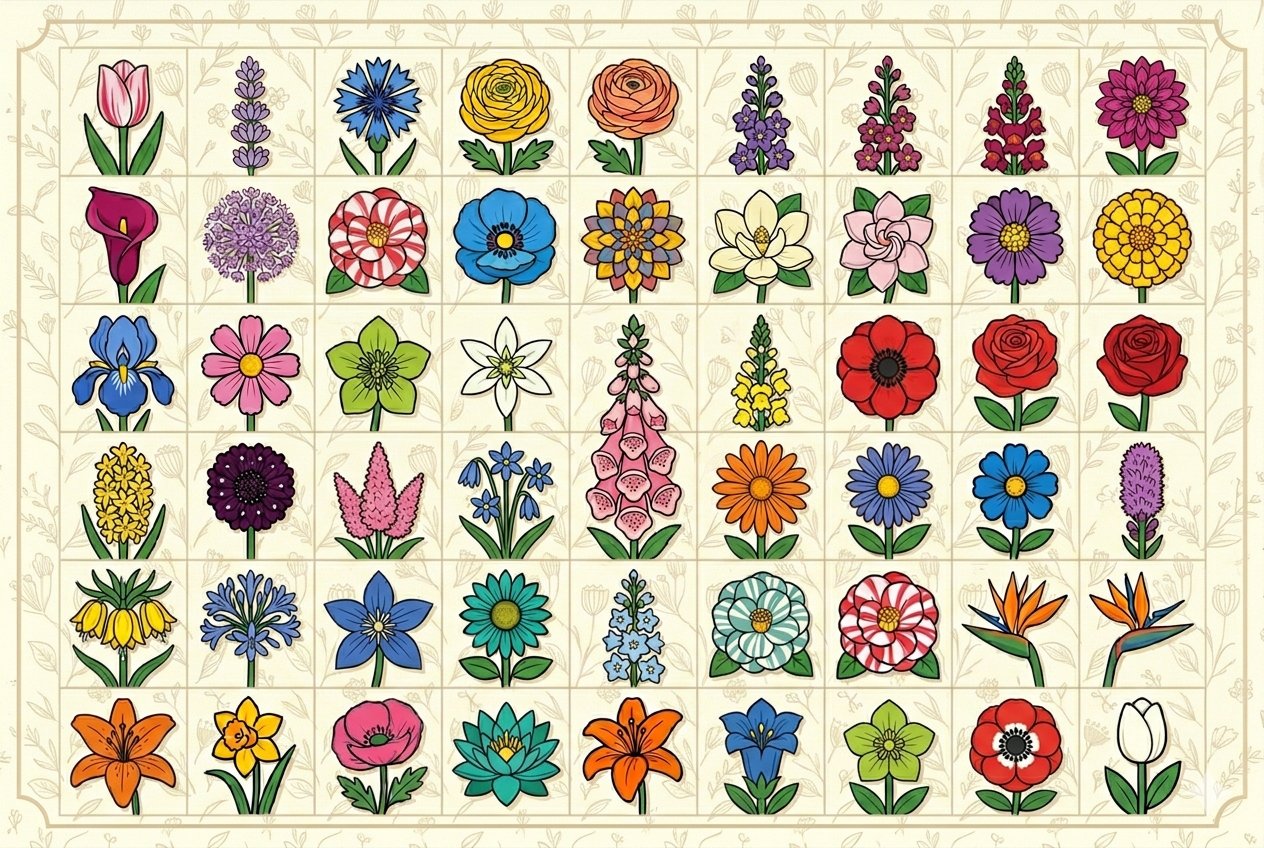 Jigsaw Puzzle | 117 pieces | [0615-1] Flowers | Jigidi