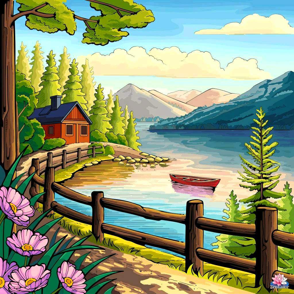 Solve 230 Zen Color jigsaw puzzle online with 64 pieces