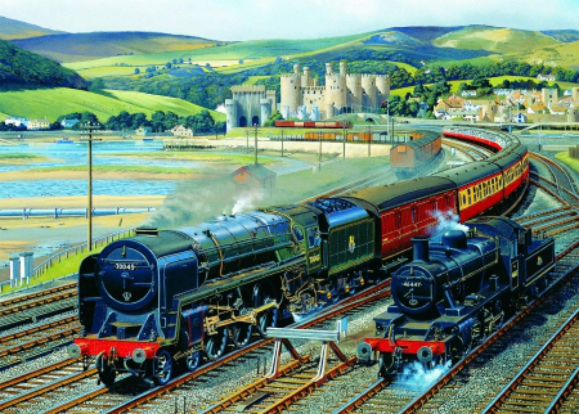 Solve Ride the Rails Gateway to Snowdonia jigsaw puzzle online with