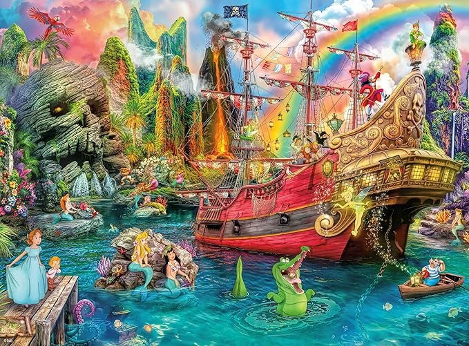 Solve Peter Pan Lagoon jigsaw puzzle online with 88 pieces