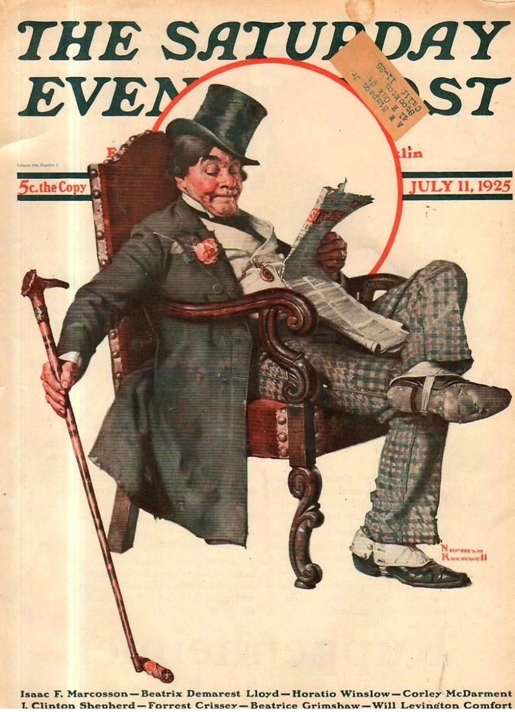Solve Norman Rockwell jigsaw puzzle online with 35 pieces