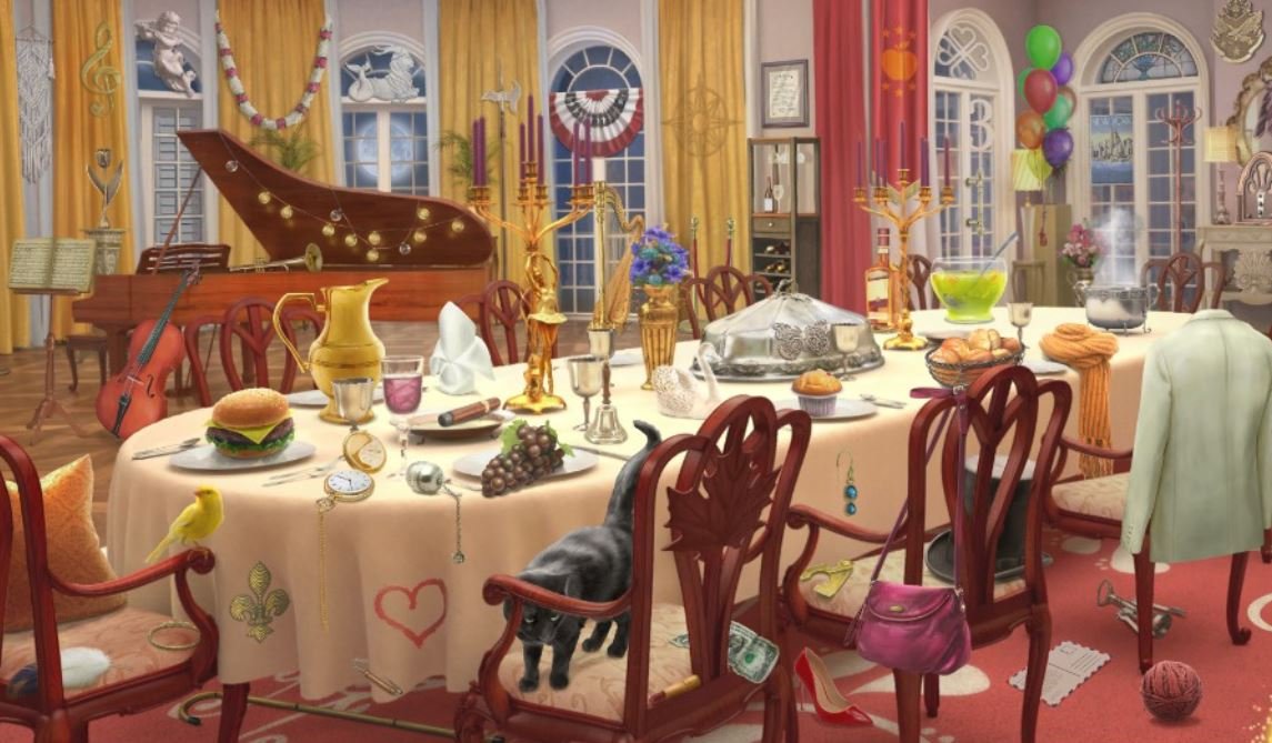 Solve Estate Dining Room jigsaw puzzle online with 135 pieces