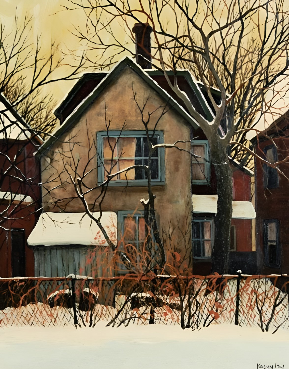 Solve Backyard With Fence, James Street, Ottawa jigsaw puzzle online