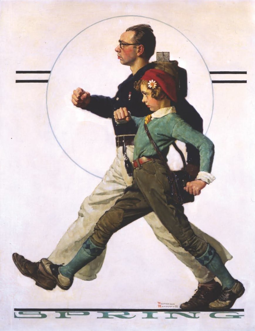 Solve Norman Rockwell jigsaw puzzle online with 20 pieces