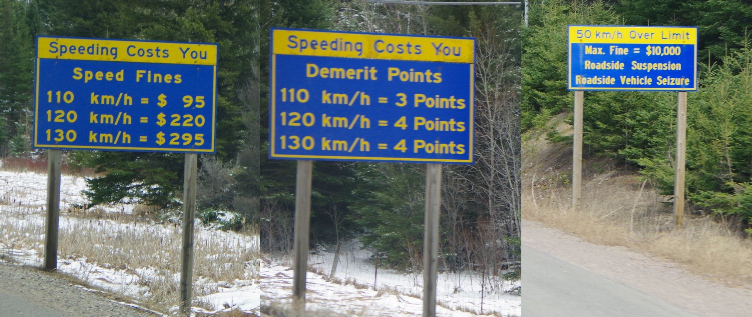 Solve Ontario takes their speeding seriously. jigsaw puzzle online with