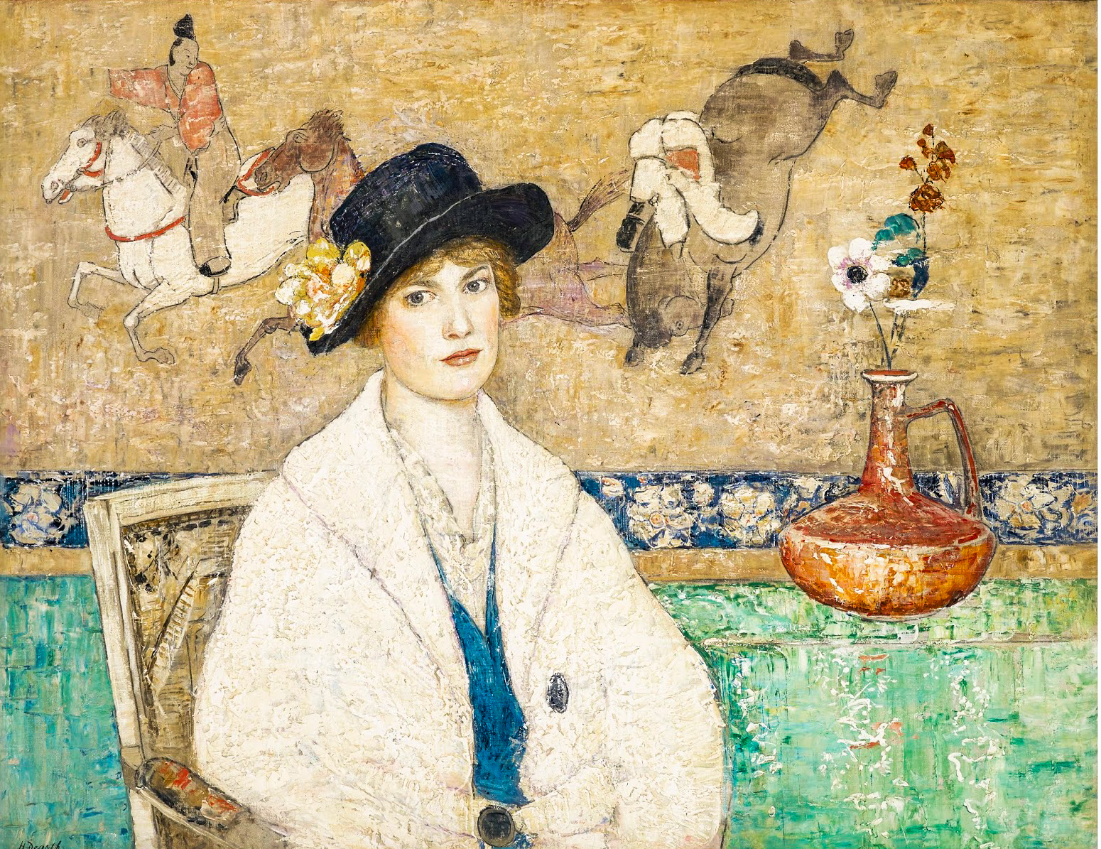 Puzzle 336 pièces The Black Hat (Miss Dorothy Hart) Jigidi