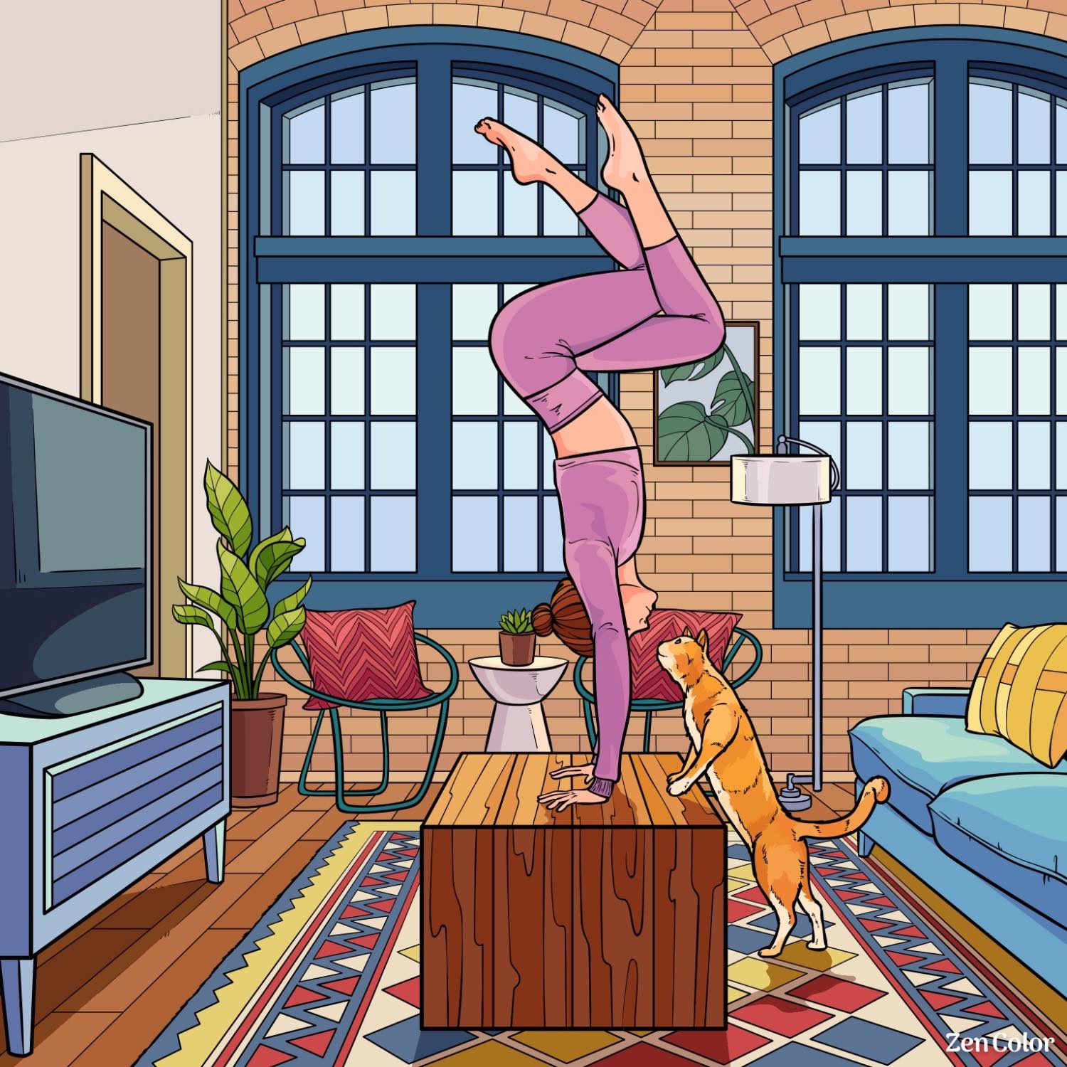 Solve You're Upside Down jigsaw puzzle online with 225 pieces