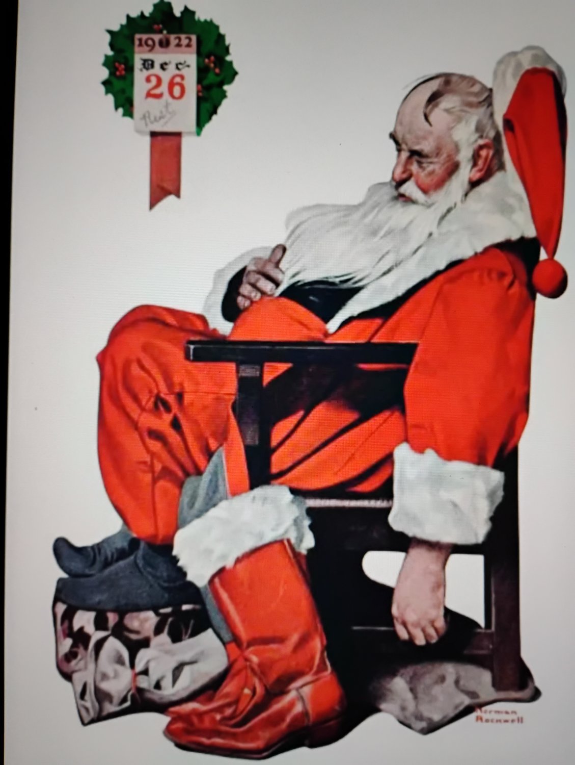 Solve Norman Rockwell jigsaw puzzle online with 63 pieces