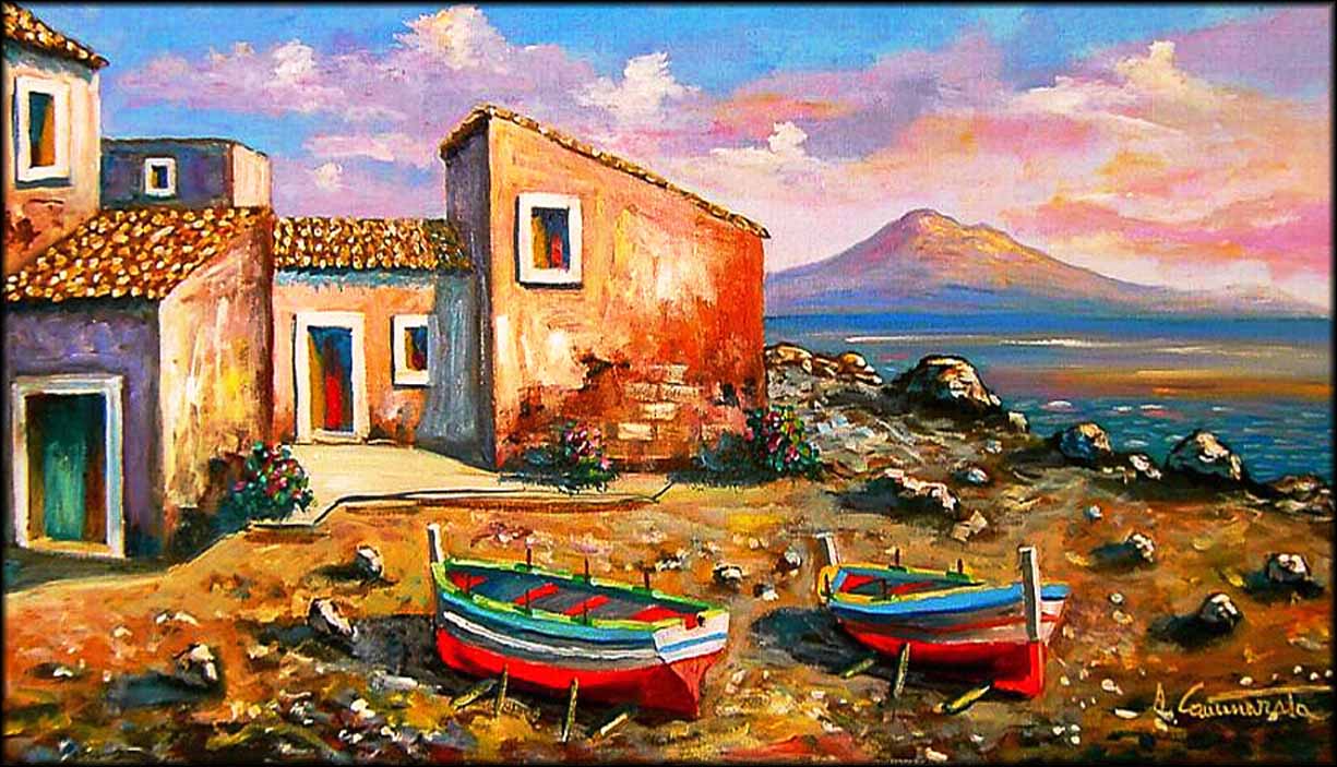Solve Bruccoli, Sicily, by A. Camarata jigsaw puzzle online with 336 pieces