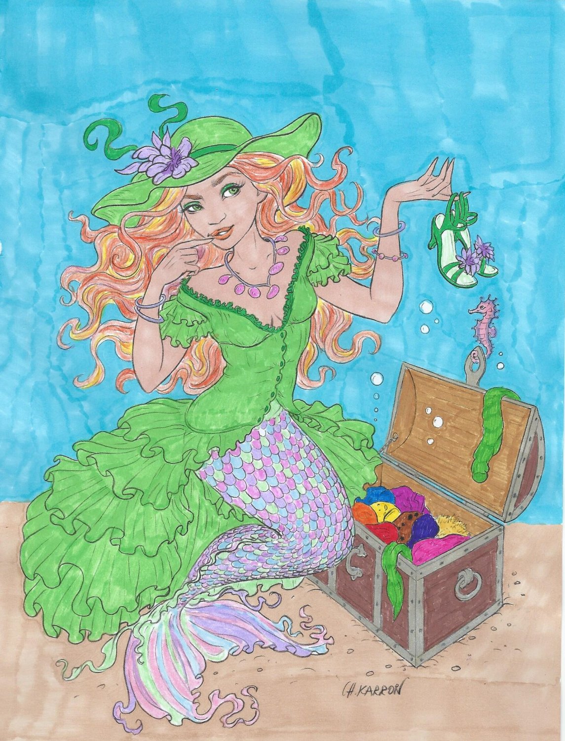 Solve A Mermaid's Treasure jigsaw puzzle online with 99 pieces