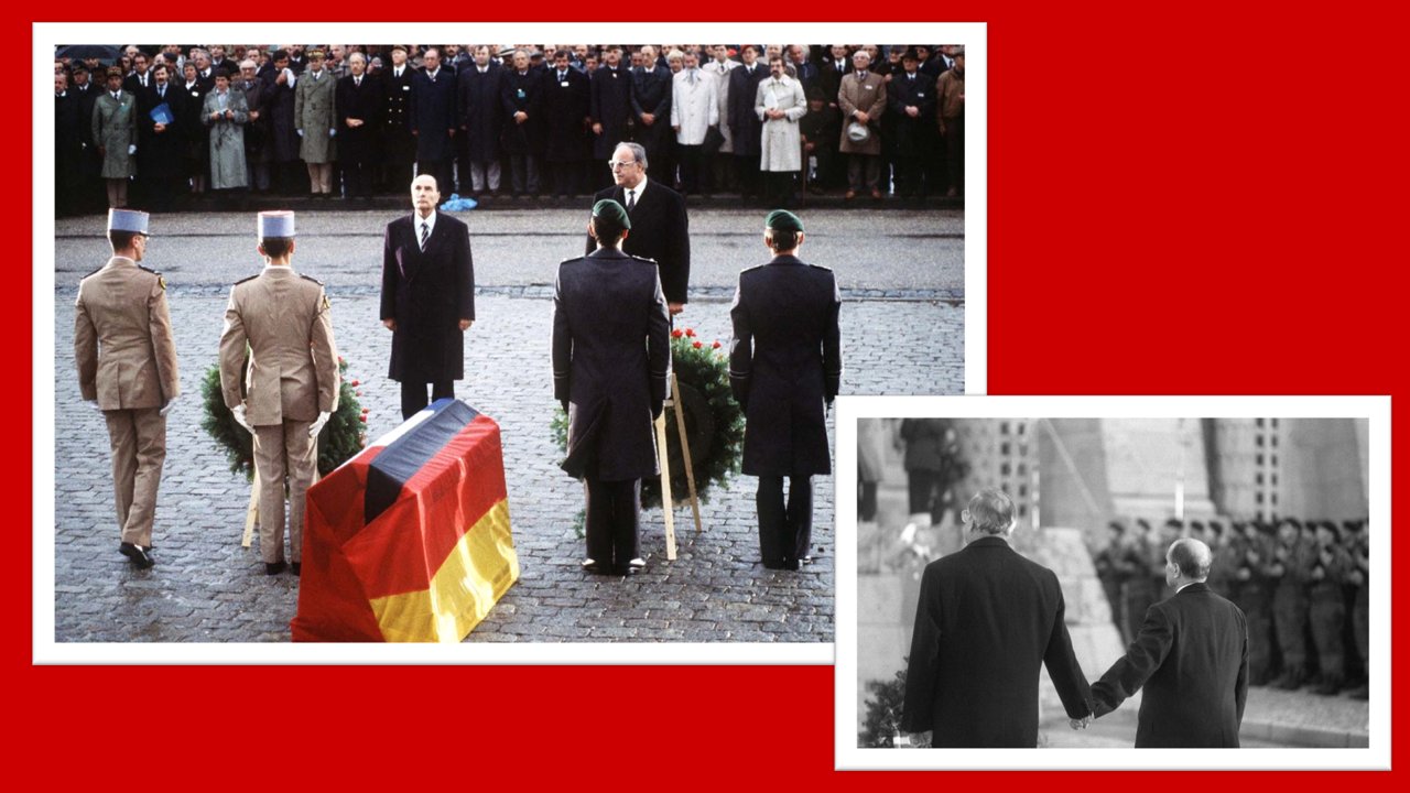 Solve Healing the Past Kohl and Mitterand in Verdun, 1984 jigsaw