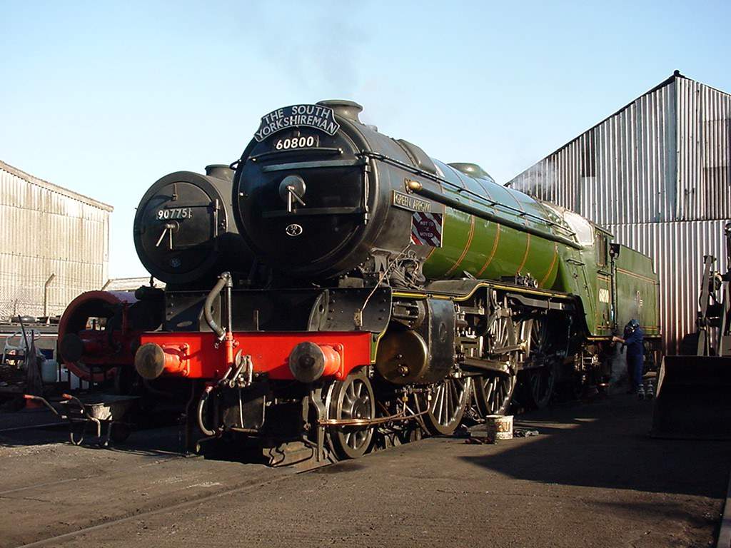 Solve LNER V2 262 60800 Green Arrow and BR WD 2100 90775. jigsaw