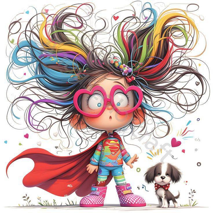 Solve supergirl and her dog *+ jigsaw puzzle online with 144 pieces