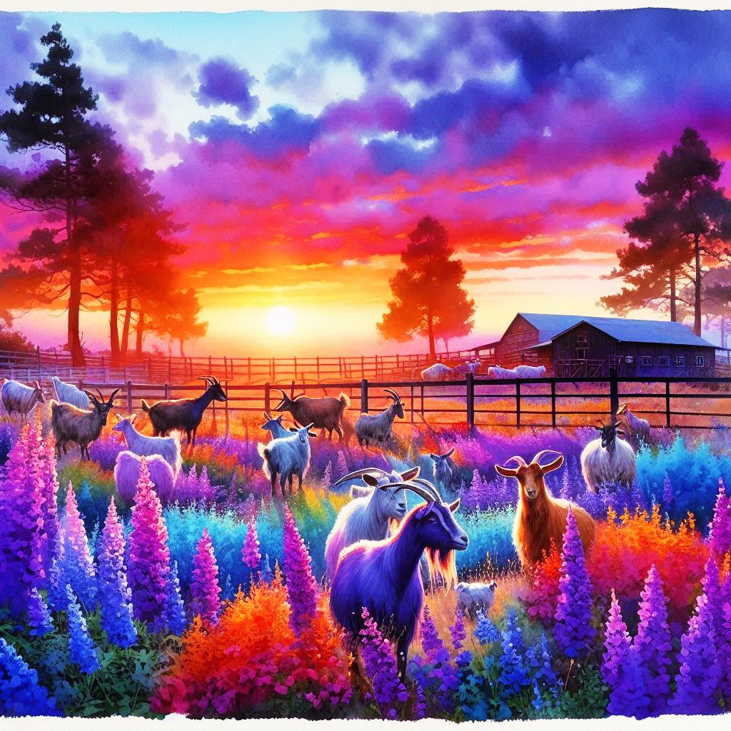 Happy Goat Ranch Solve Happy goats at their ranch in California jigsaw puzzle online ...