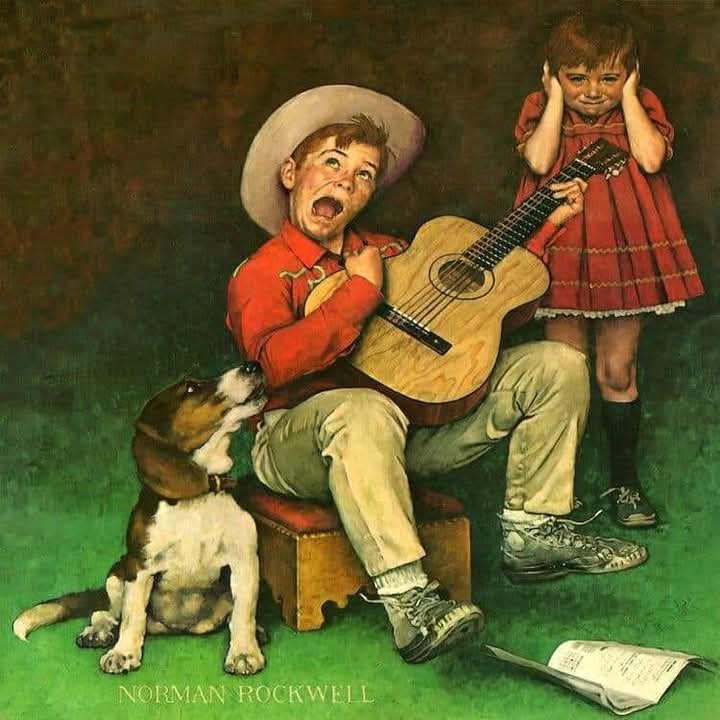 Solve Norman Rockwell jigsaw puzzle online with 64 pieces