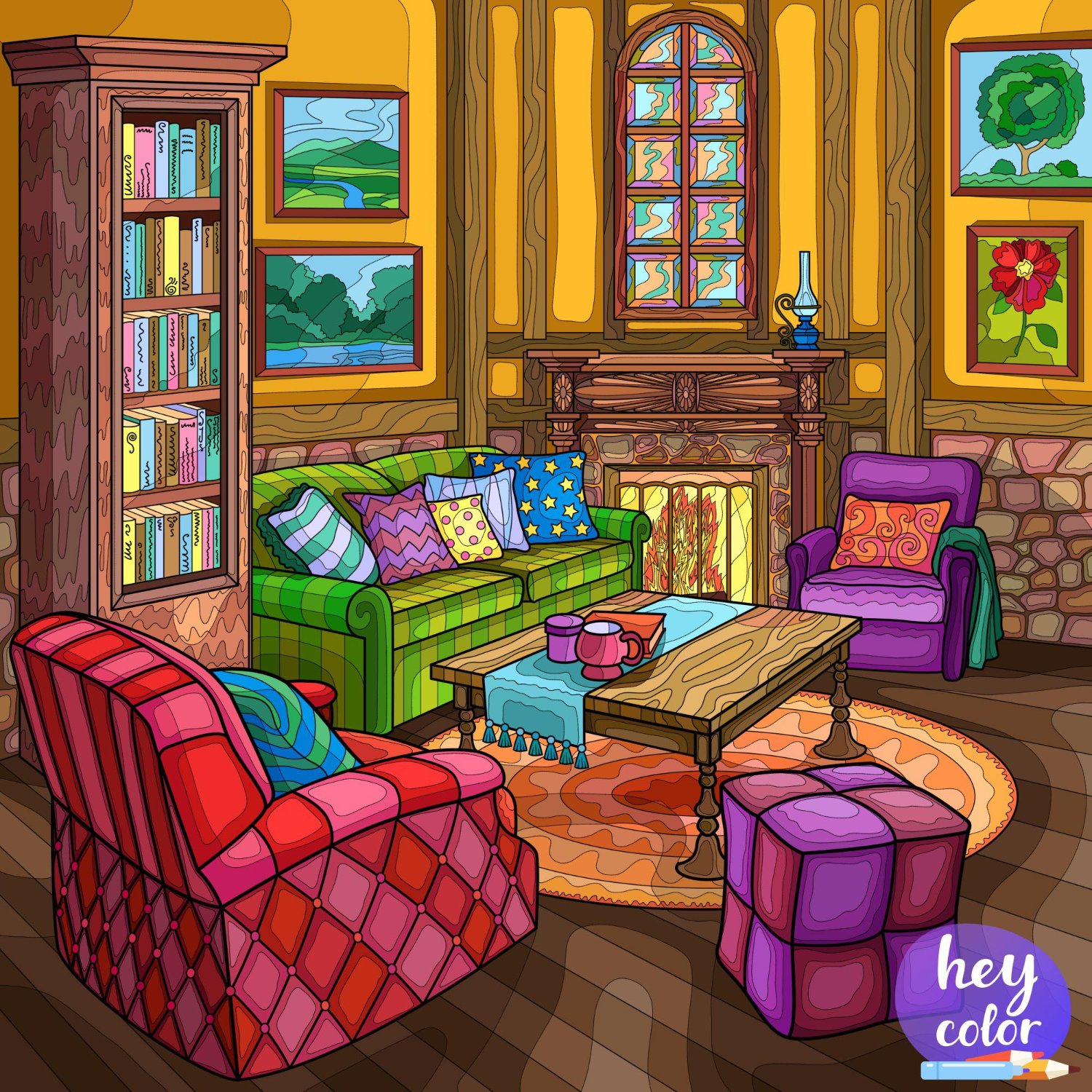 Solve Cozy Living Room decor jigsaw puzzle online with 306 pieces
