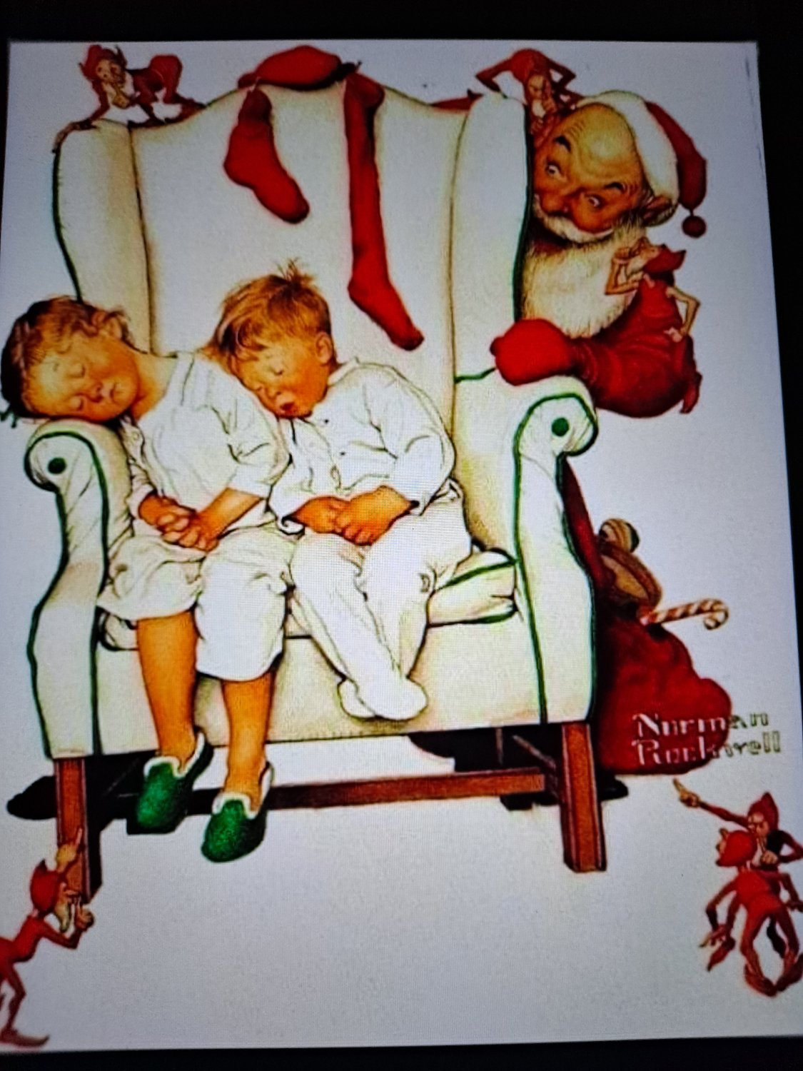 Solve Norman Rockwell jigsaw puzzle online with 63 pieces