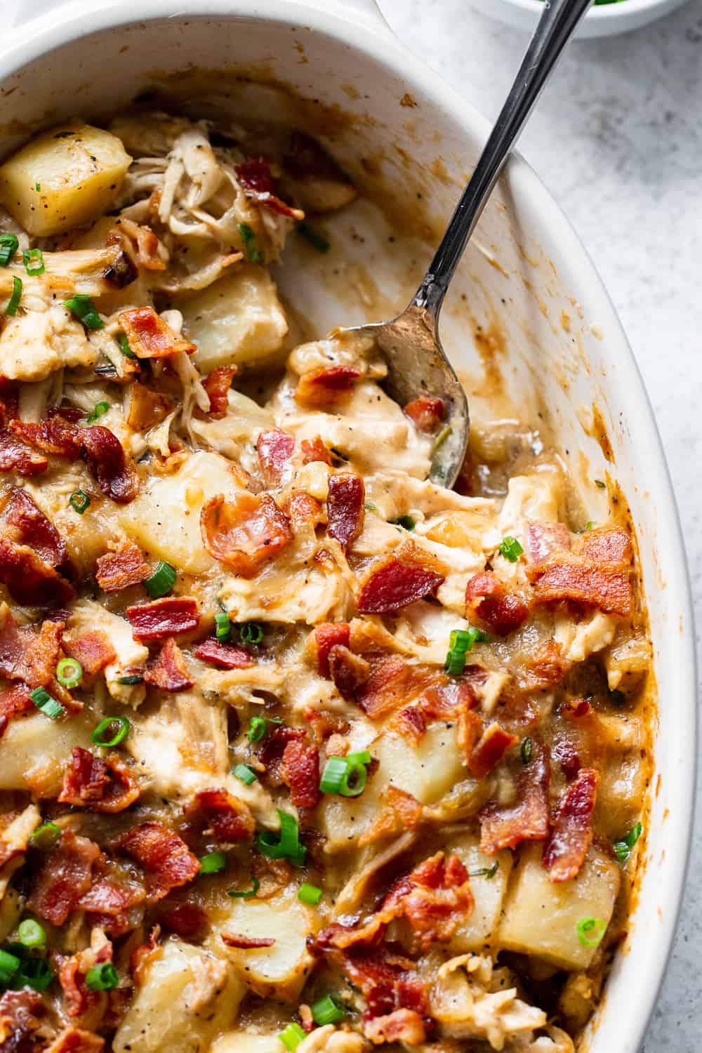 Solve Creamy Chicken Bacon Potato Casserole jigsaw puzzle online with