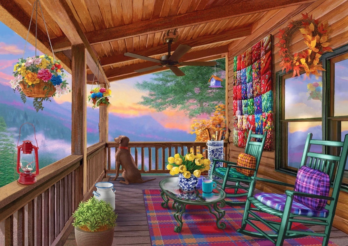 Solve Perfect Porch View jigsaw puzzle online with 234 pieces