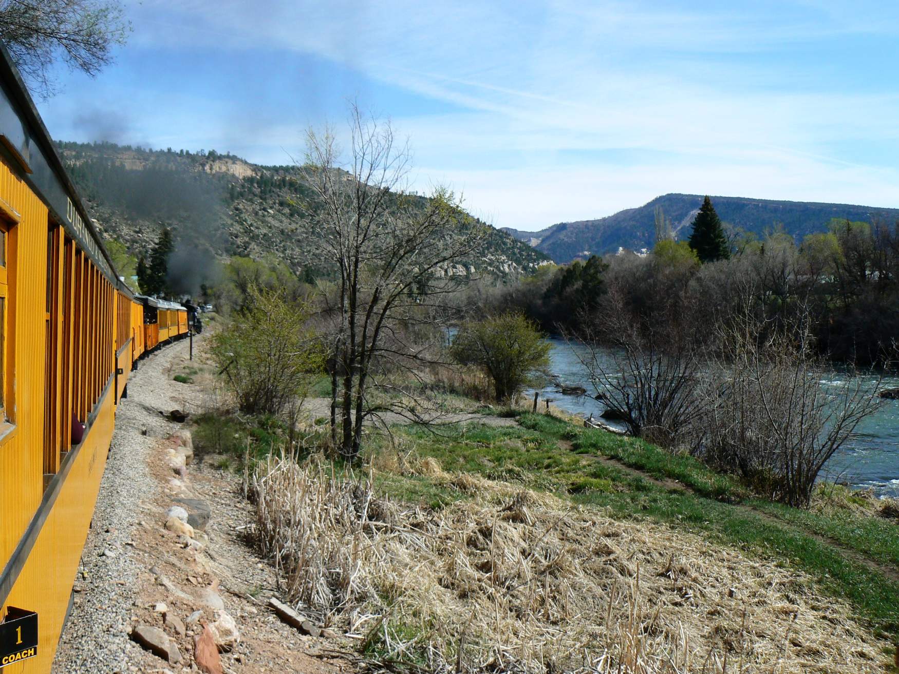 Solve Steam train at Durango, Colorado jigsaw puzzle online with 154 pieces