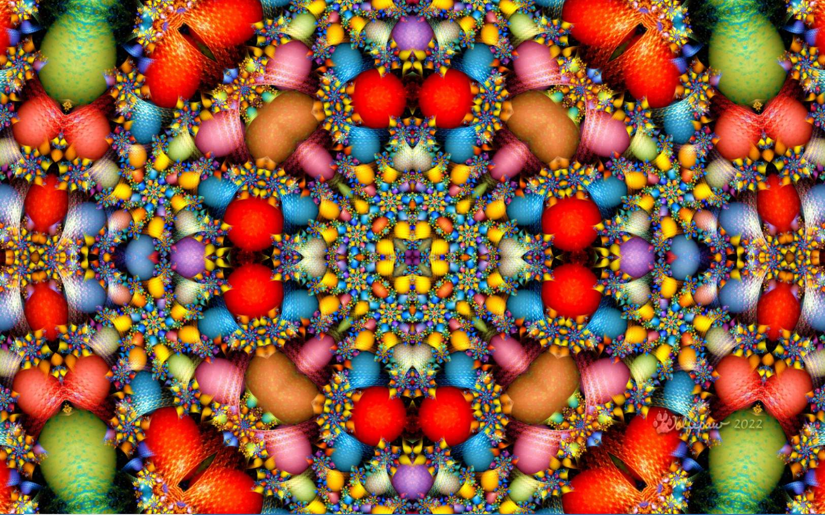 Solve Logtile Glynnia Kaleidoscope jigsaw puzzle online with 104 pieces