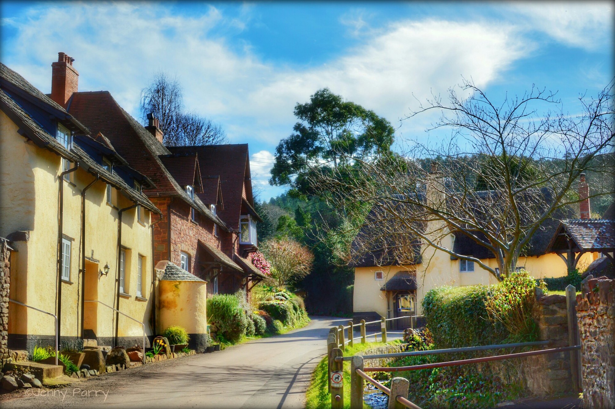 Solve Bossington. Somerset. UK. jigsaw puzzle online with 96 pieces