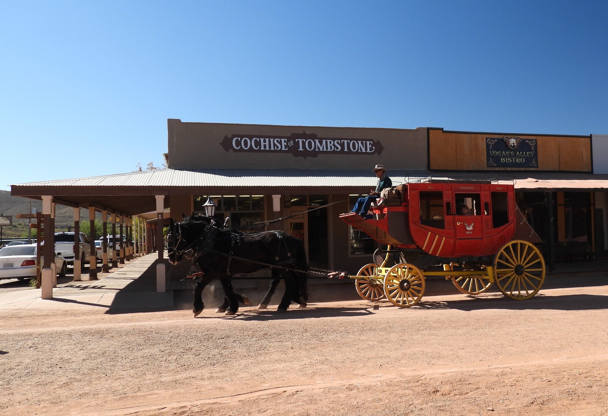 Solve Stagecoach - Tombstone, Arizona jigsaw puzzle online with 400 pieces