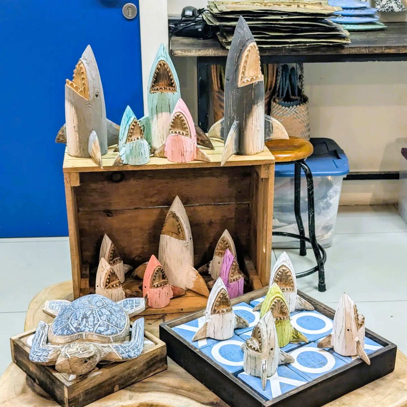 Shark Week Display Library Solve Shark Week - Display in a shop on Monkey Forest Road, Ubud - Bali ...
