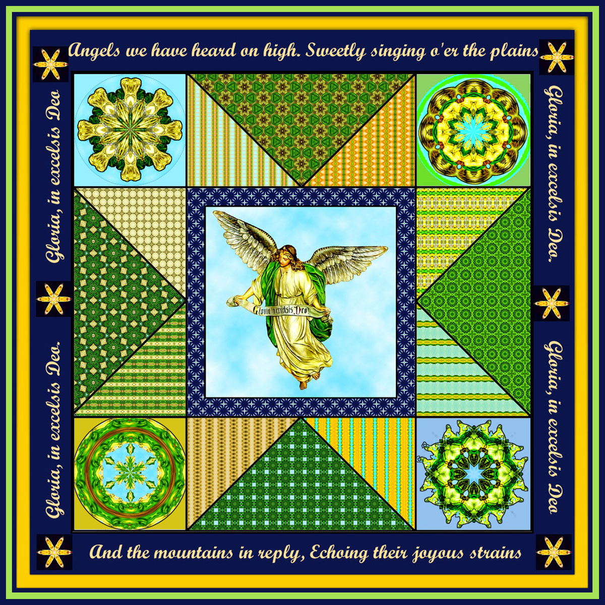 Solve Christmas Angel jigsaw puzzle online with 400 pieces