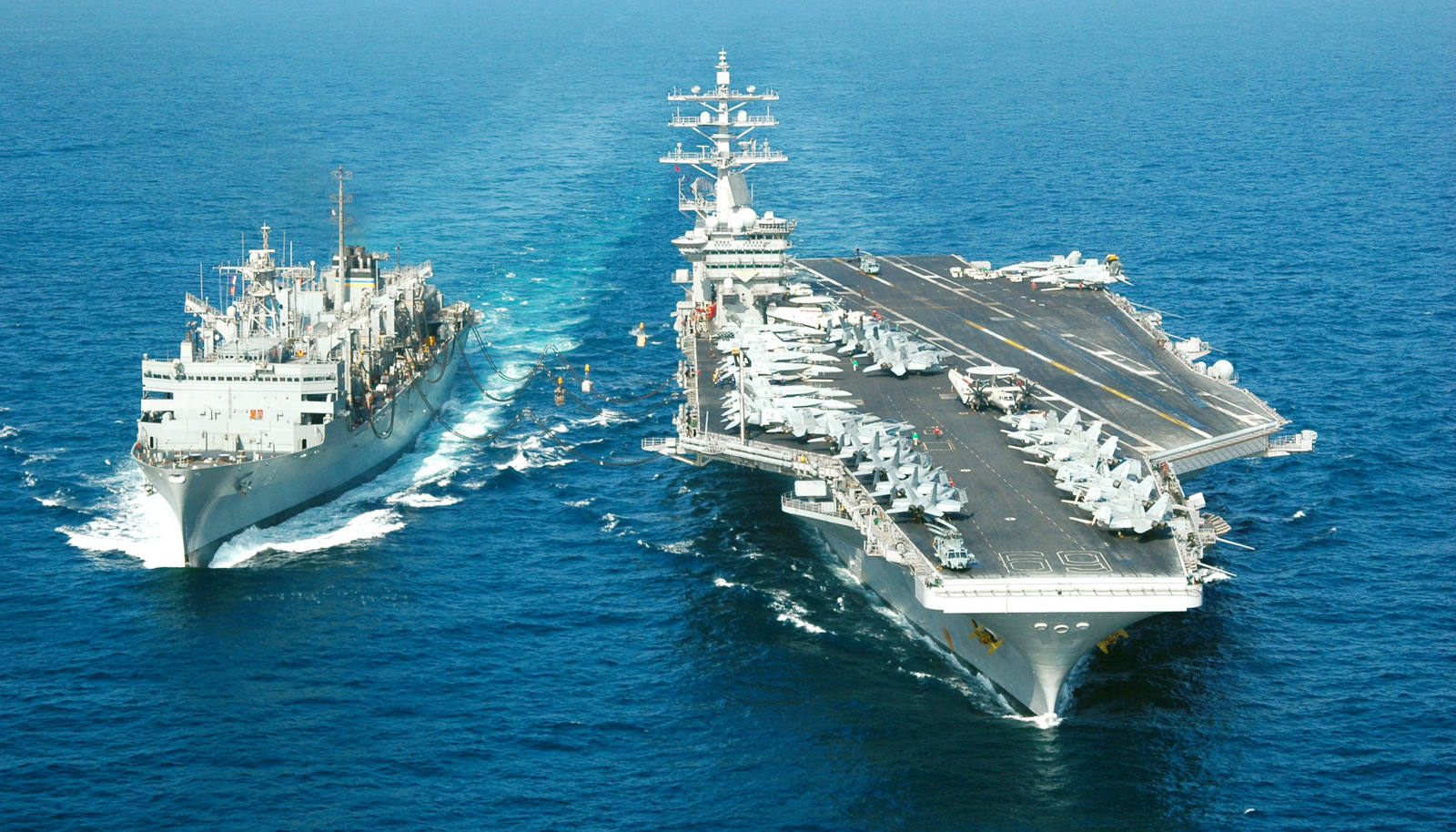 Solve Aircraft Carrier Nimitz jigsaw puzzle online with 405 pieces