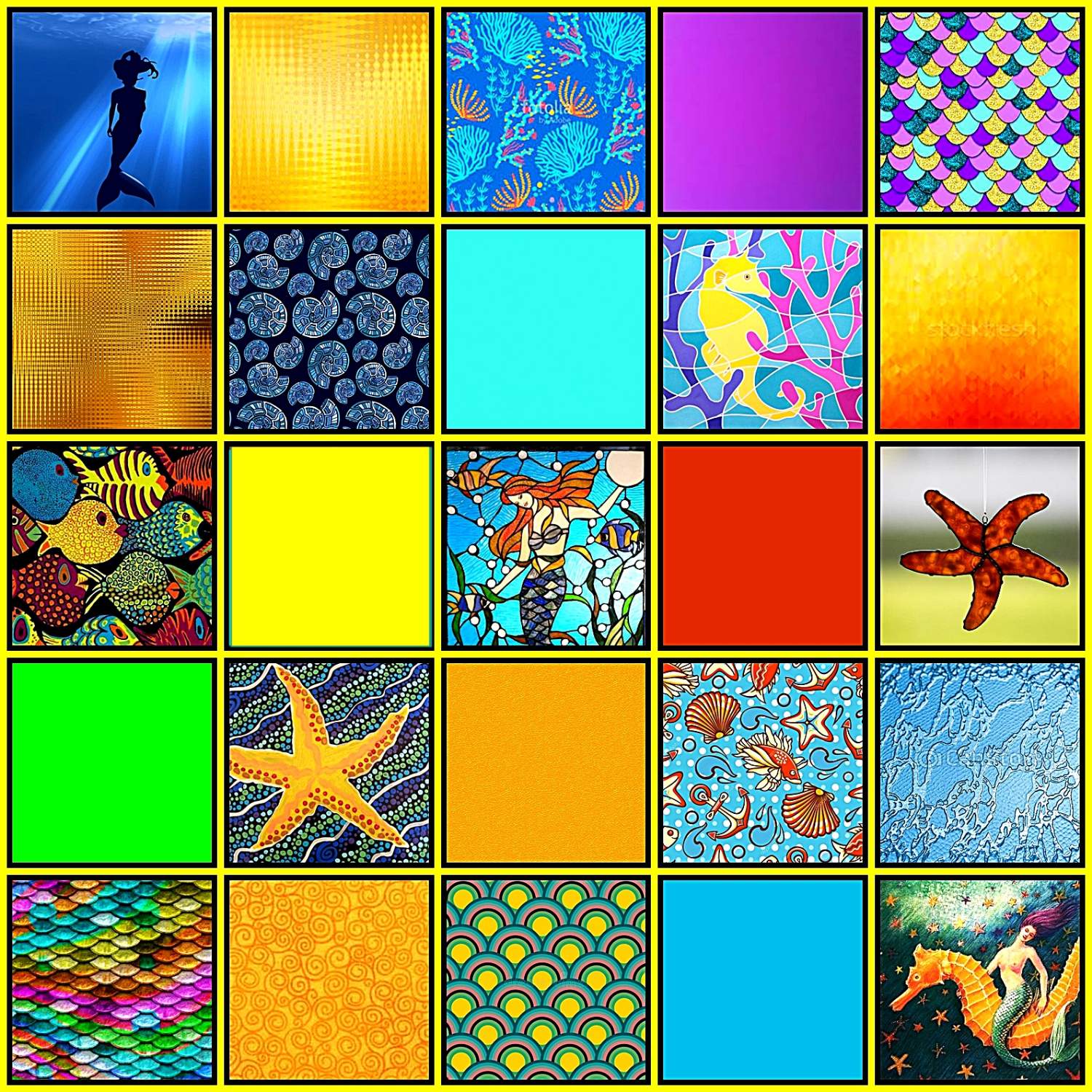 Solve Mermaid in Stained Glass jigsaw puzzle online with 169 pieces