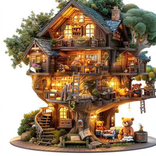 Solve tree house jigsaw puzzle online with 64 pieces