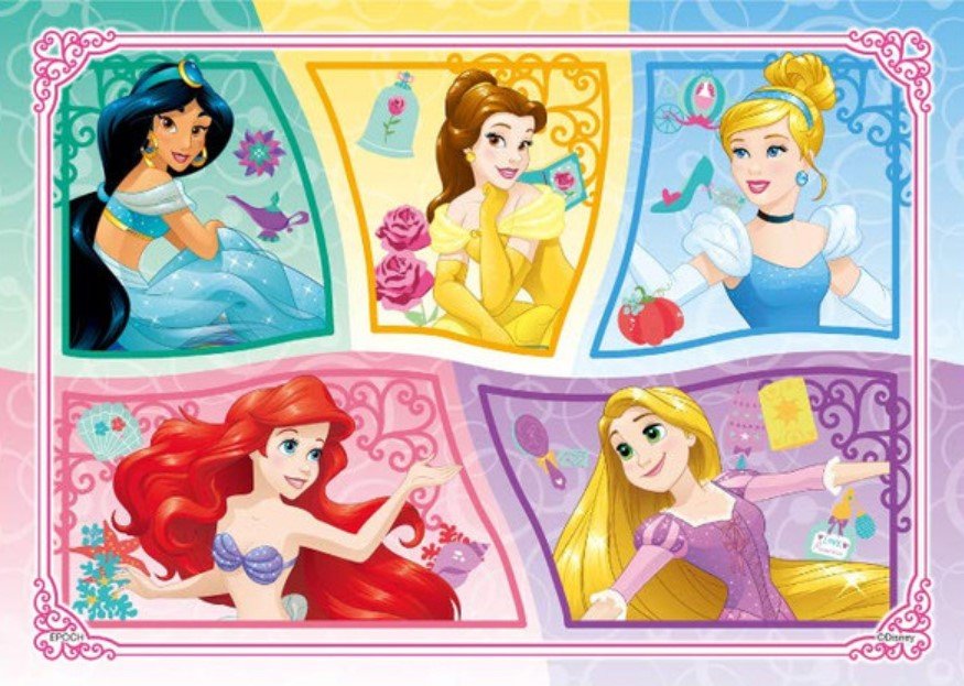 Solve Beauty Disney Princesses jigsaw puzzle online with 35 pieces