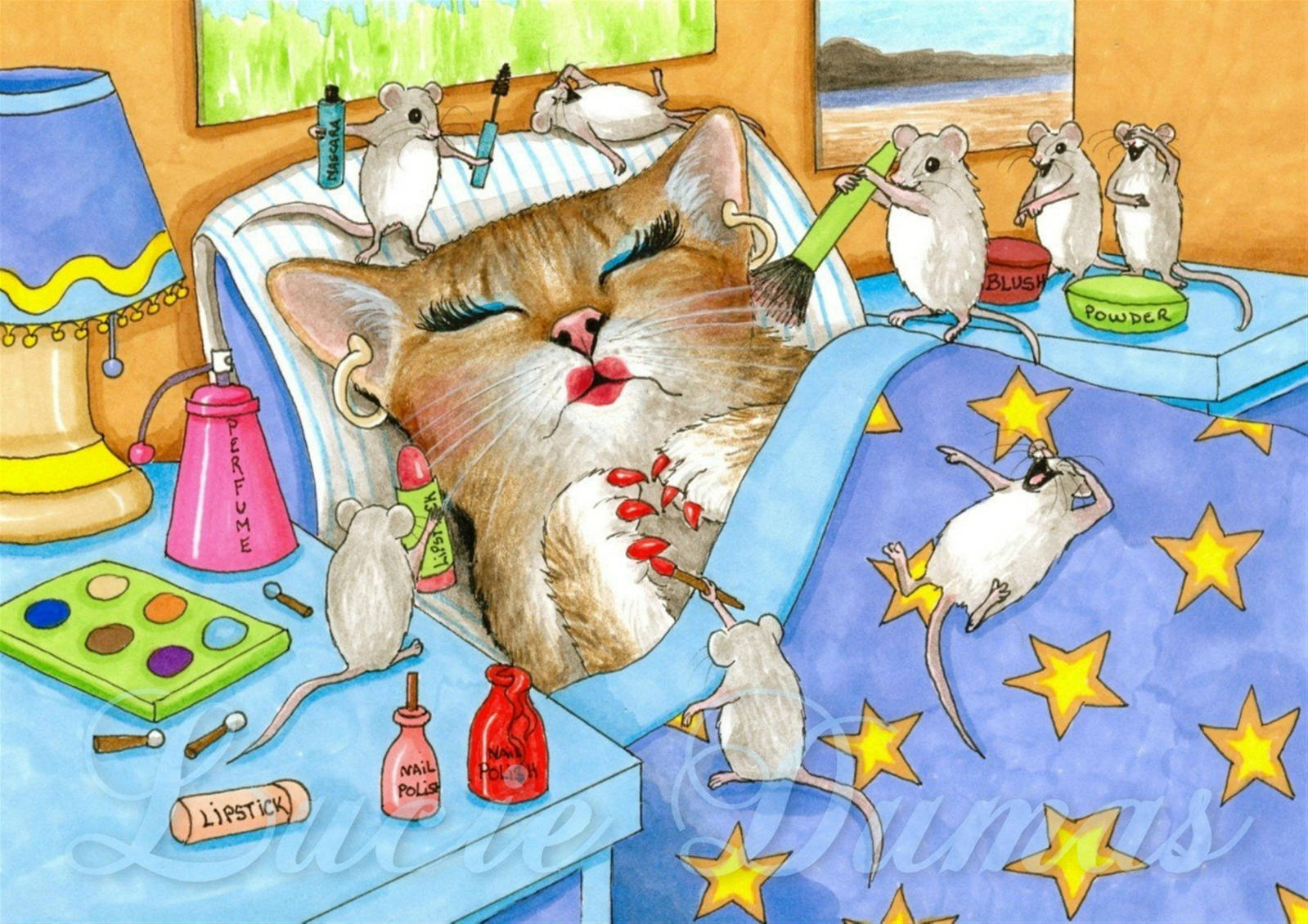 Solve While the Cat's Away the Mice Will Play jigsaw puzzle online with 368 pieces