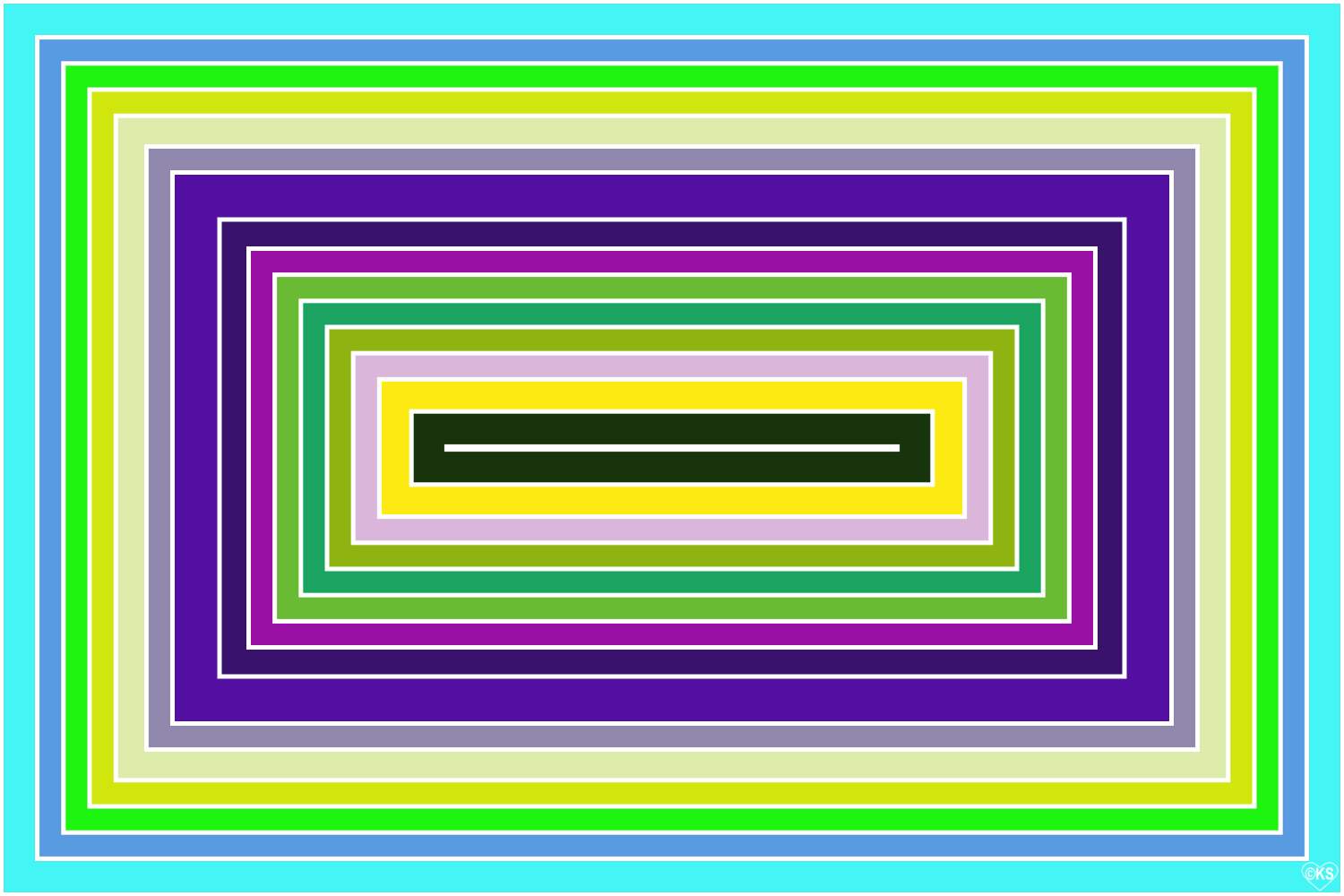 Solve Concentric Rectangles!! ~ M jigsaw puzzle online with 96 pieces