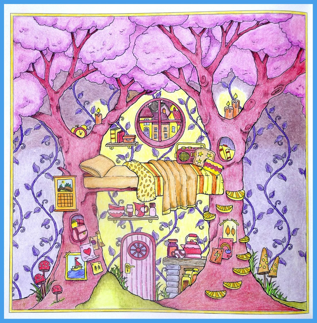 Solve Self colored drawings, from the book by Johanna Basford. jigsaw