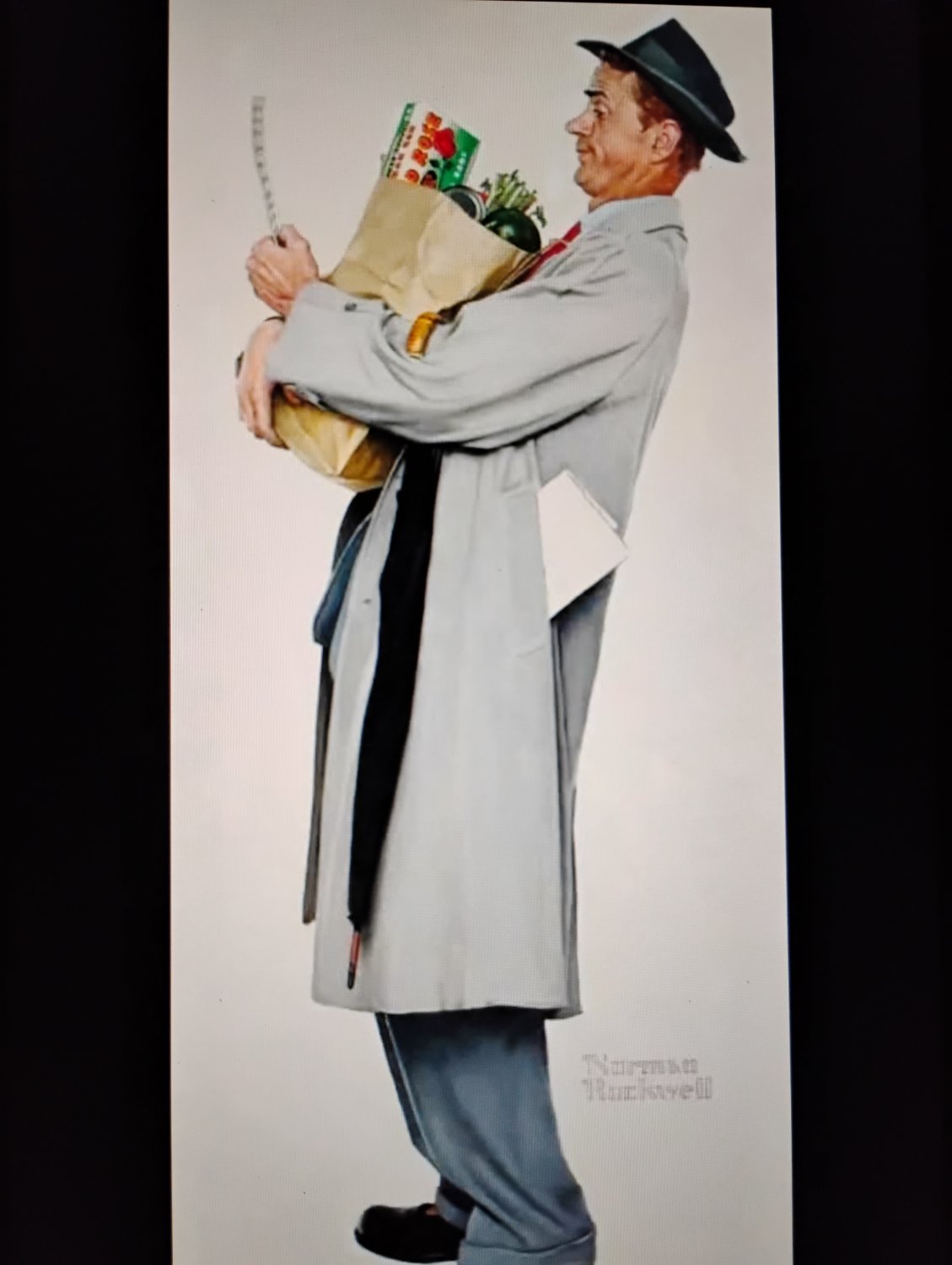 Solve Norman Rockwell jigsaw puzzle online with 63 pieces