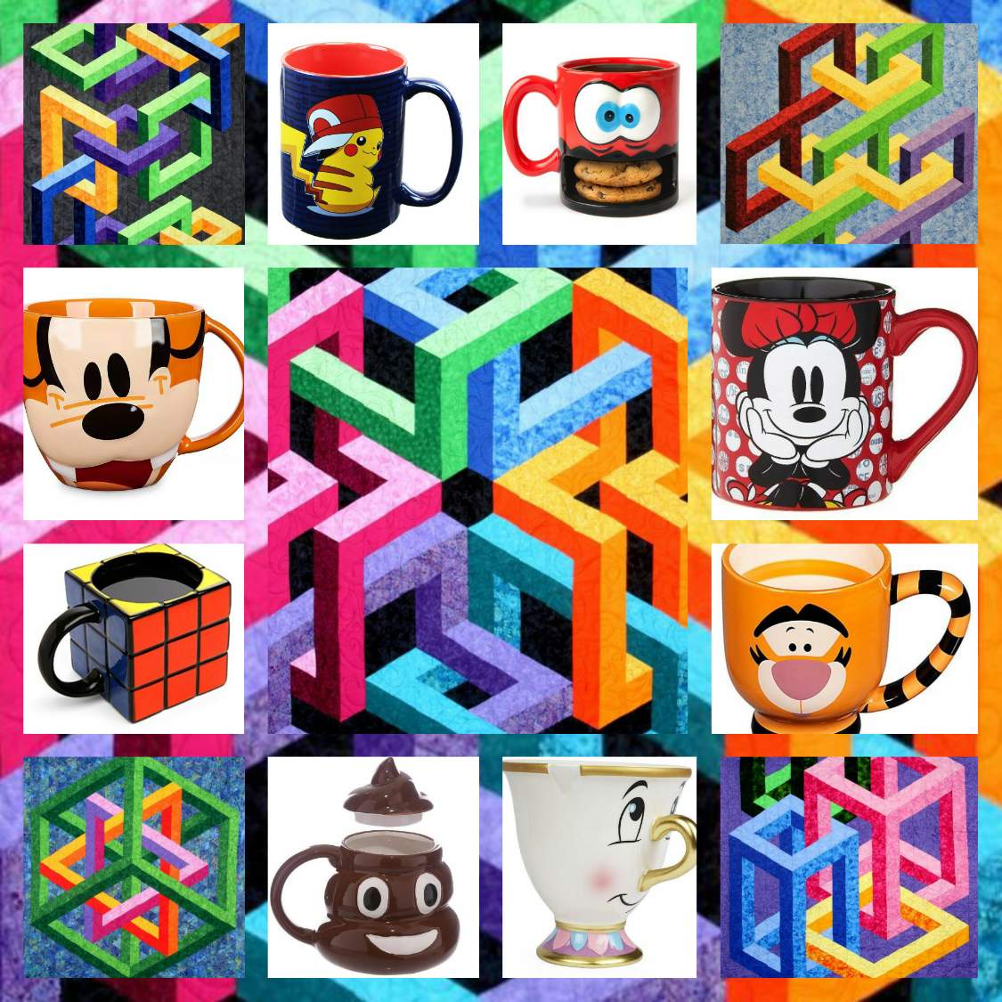 Solve STAX OF CUPS (735) jigsaw puzzle online with 81 pieces