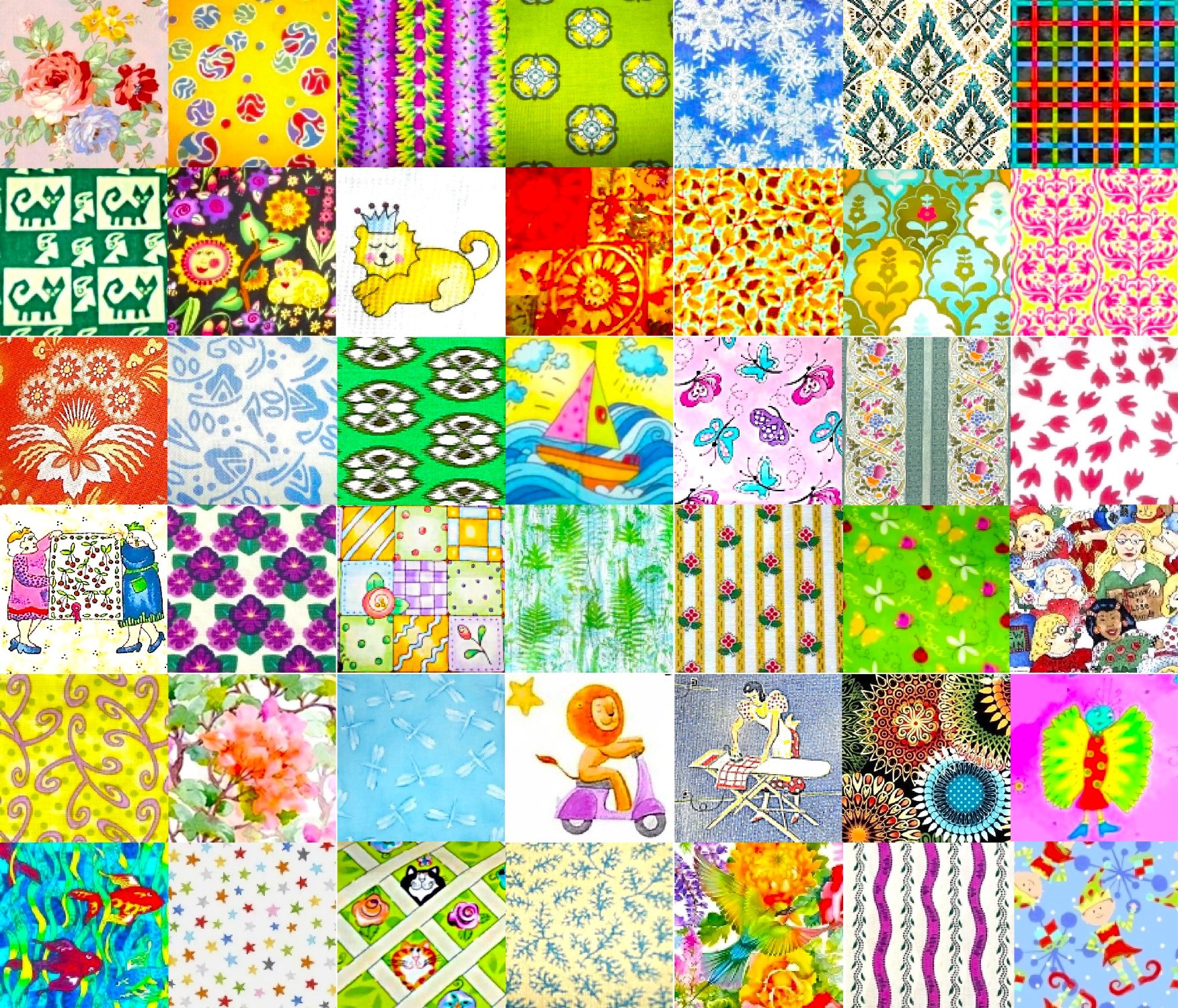 Solve PATCHWORK IN THE BEGINNING 9 jigsaw puzzle online with 72 pieces