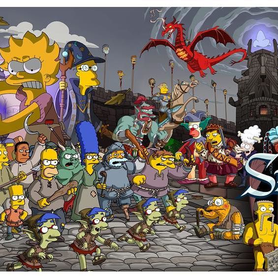 Solve the simpsons jigsaw puzzle online with 81 pieces
