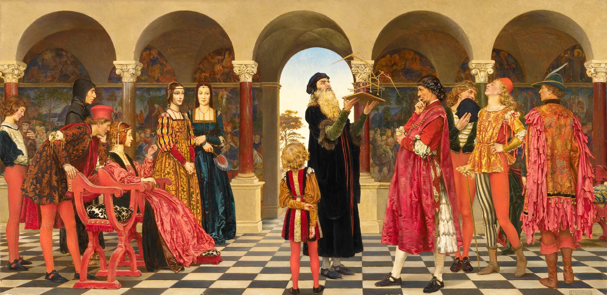 Solve The Forerunner, Eleanor Fortescue Brickdale jigsaw puzzle online