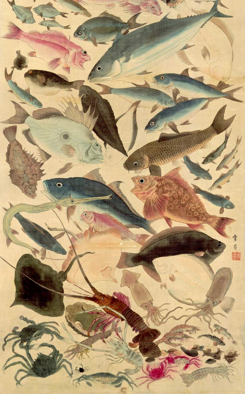 Solve Eighty-eight Fish (detail), Utagawa Yoshikazu, second half 19th ...