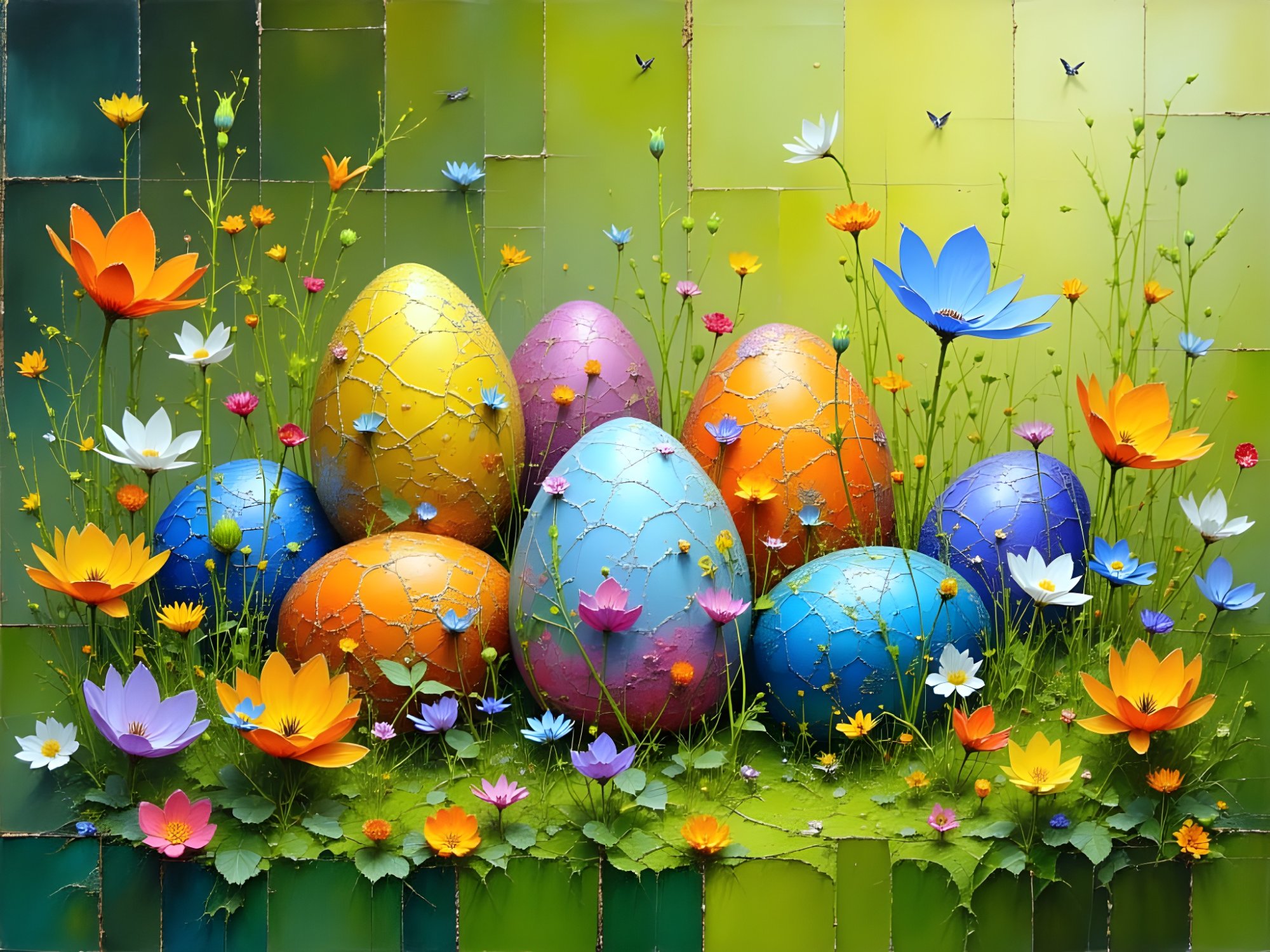 Spring Color Puzzle Solve Spring Color jigsaw puzzle online with 88 pieces