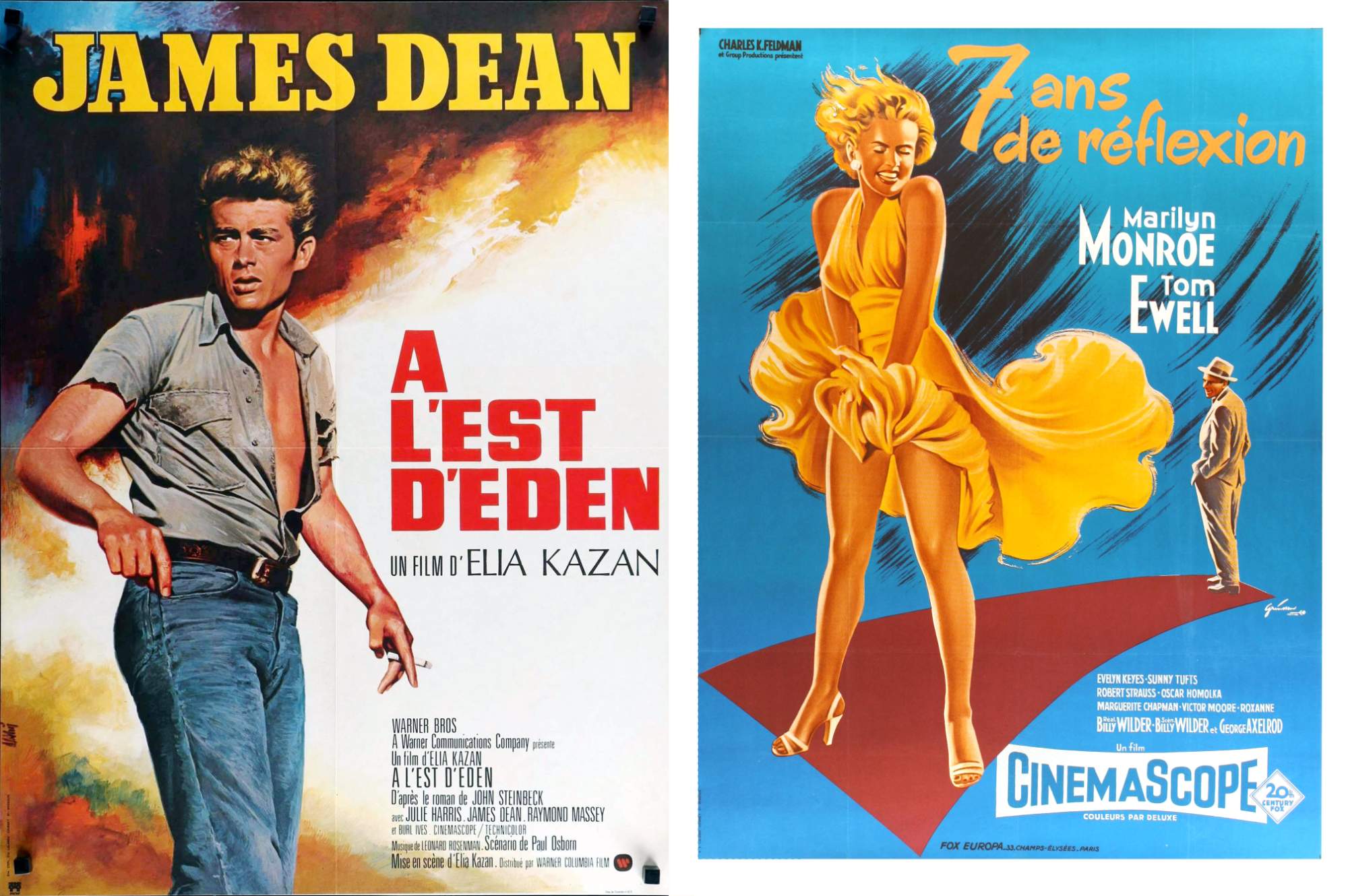 Solve East of Eden and The Seven Year Itch 1955 jigsaw puzzle online